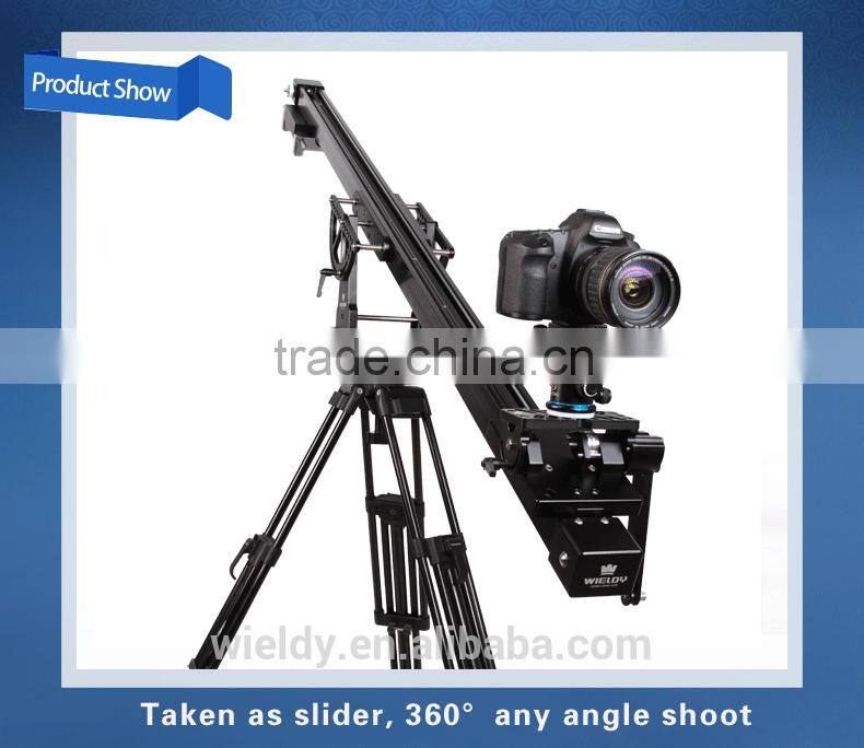 Wieldy video camera jib crane slider