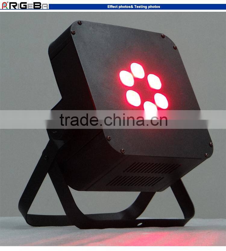 New hottest selling 6leds 10W RGB 3in1 wireless battery led stage light led par light