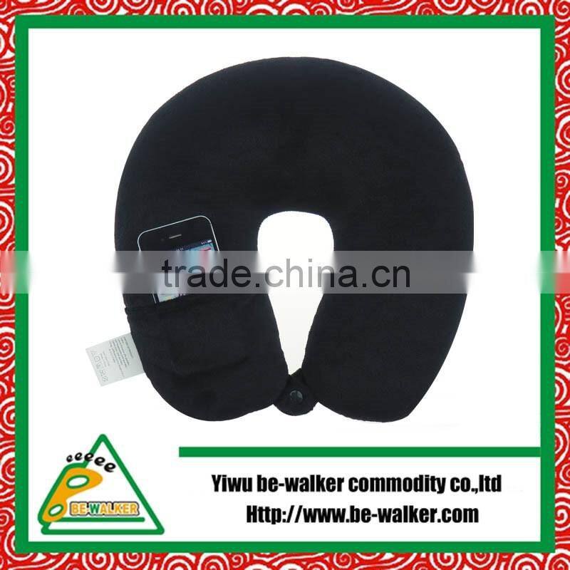 Solid Color Neck Rest Support Coussins Stuffed PP Cotton