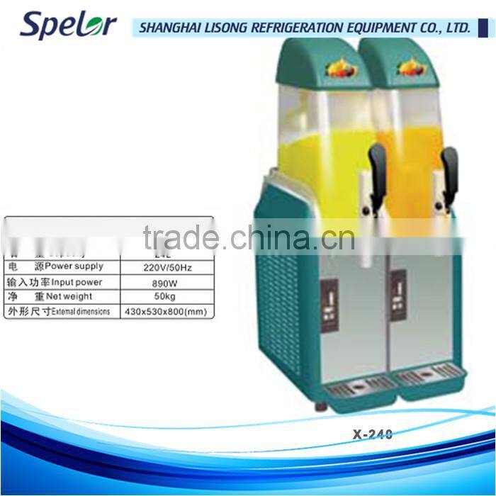 Fast quick cooling 2 bowl slush machine