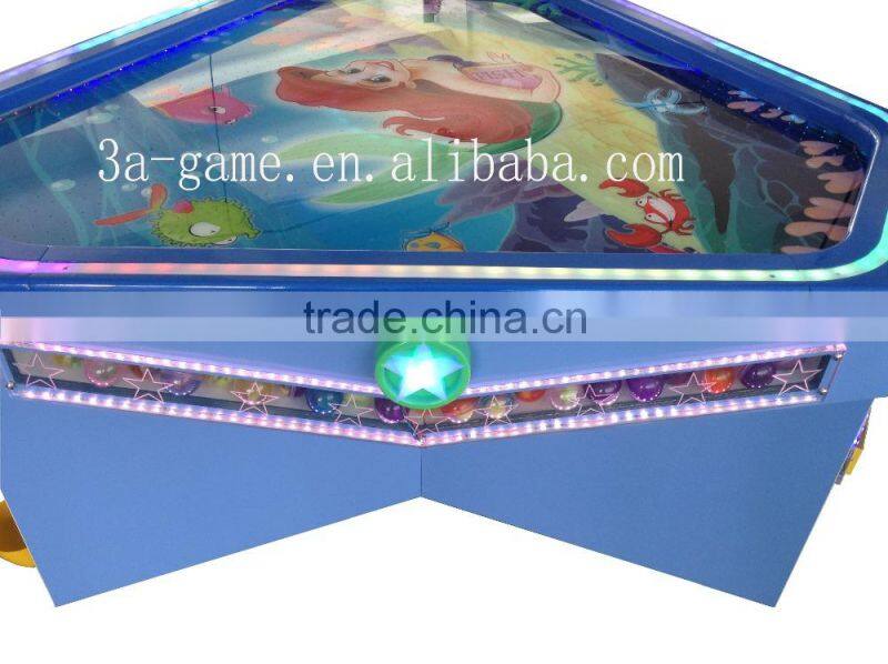 Coin Operated Machine 3 Players Mini Fish Game Air Hockey Table For Sale