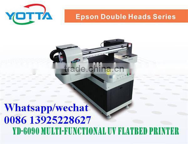 6090 glass uv flatbed printer glass uv printer with DX5 heads (2880dpi ,high quality)