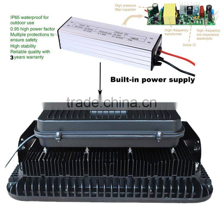 CE RoHS certificated IP65 240W high power led outdoor flood light for tunnel lighting street light