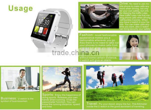 2014 Smart Bluetooth Watch For iPhone Androind Mobile Phone With WIFI Bluetooth Android 4.3