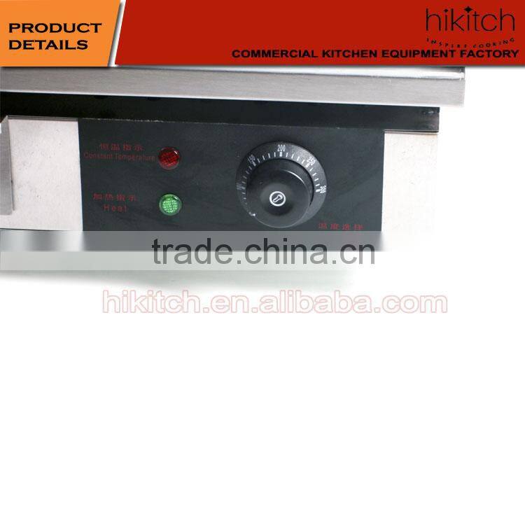 Stainless steel kitchen equipment 3KW electric cast iron griddle / grill from Factory of China.