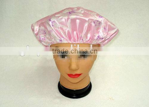 satin bath shower cap single layer SSC-4