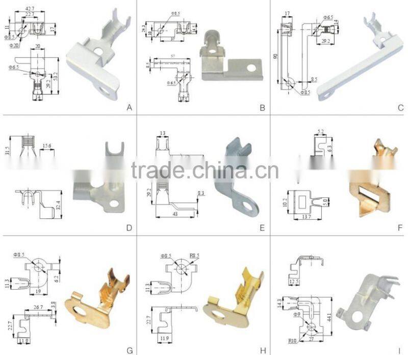 Excellent Material ISO9001 Round Copper Terminal Lugs