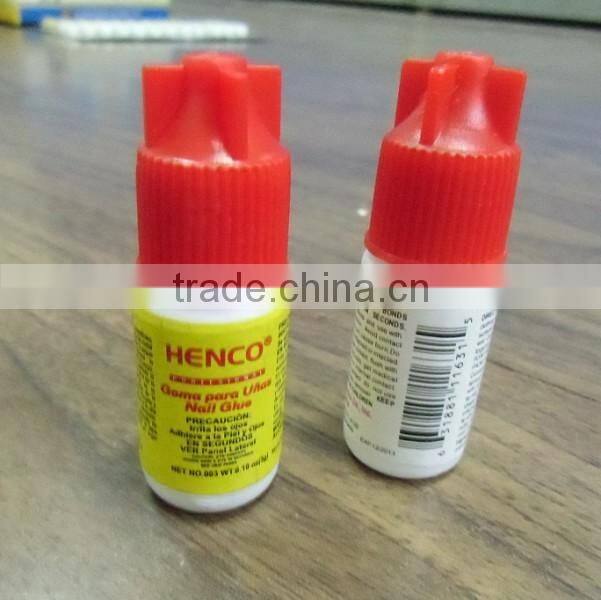 False nail Glue in bottles with brush on
