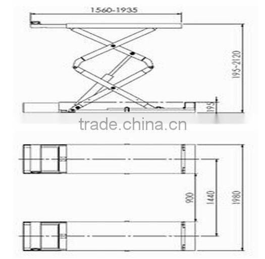Indoor and outdoor scissor lift platform