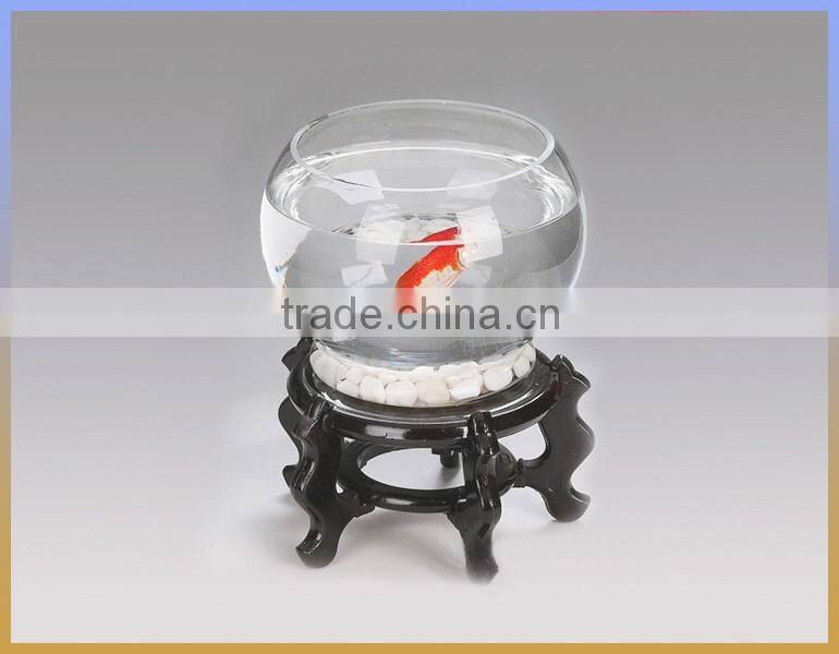 wholesale cheap good quality large glass fish bowl, round glass fish bowl fish shaped
