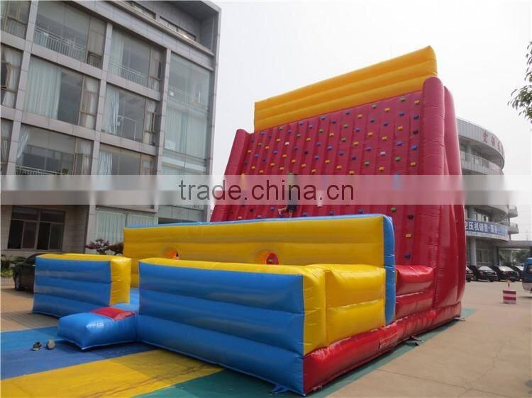 Inflatable Kids Rock Climbing Wall, Adventure Climbing Games, cheap inflatable climbing wall
