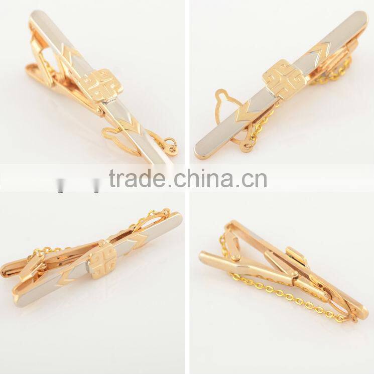 Best seller gold metal tie clip custom tie pin nice tie bar