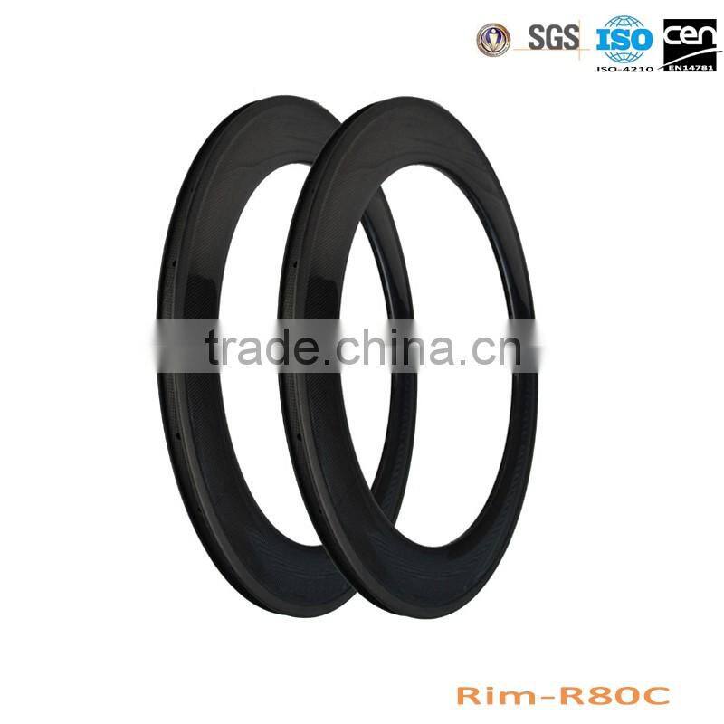 88mm carbon bicycle rim, china carbon clincher rim, 23mm road carbon rim