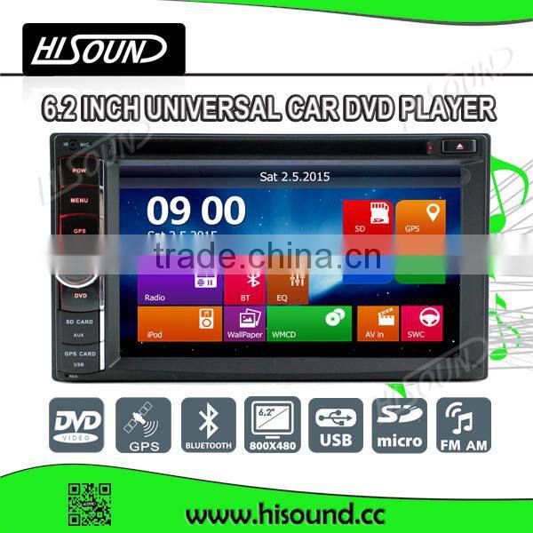 6.2'' withUSB/SD/DVD car radios with bluetooth