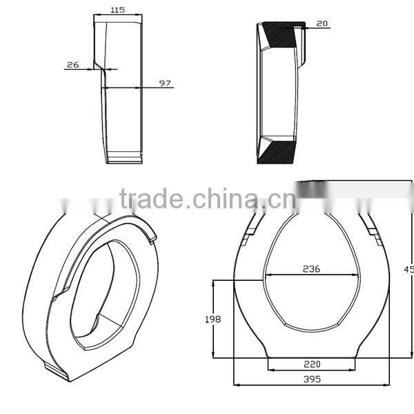 Easy to use and comfortable& Commode Toilet Seat