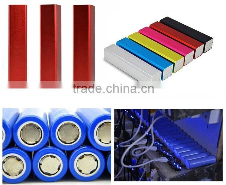 good price (best for gift )metal lipstick power bank 2600mah