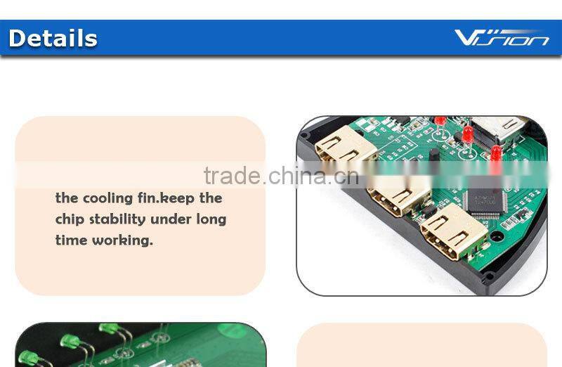 Vision 1.5FT 1080p 3D 3x1 pigtail HDMI switch