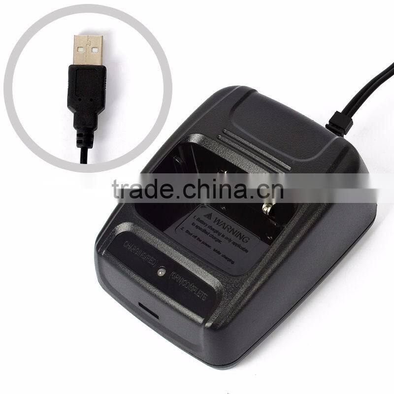 DC5V-500mA Desktop Li-ion USB Battery Charger For BaoFeng BF- 888S Walkie Talkie