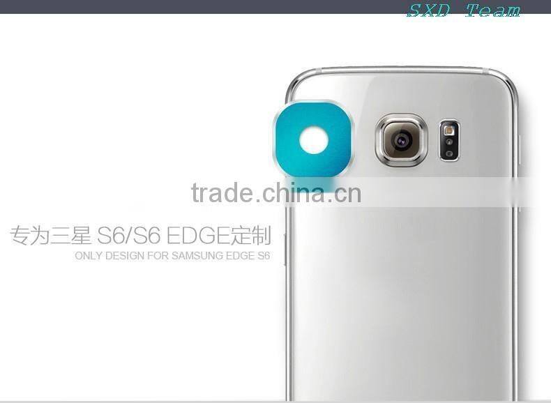New S6 Rear Camera Lens Metal Protective Ring Guard Cover Protector for Samsung Galaxy S6 Edge Lens Protector Cover LPS6