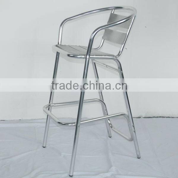 bar furniture good quality commercial use logo high aluminum bar chair YC018