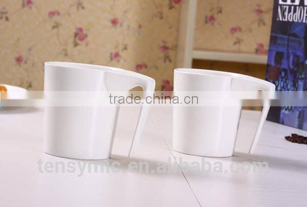 10/12OZ ceramic special design tea bag holding porcelain cup ceramic creative mug