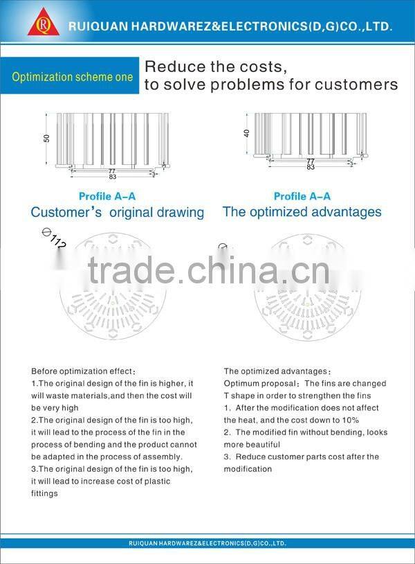 Aluminum black anodizing cold forging heatsink