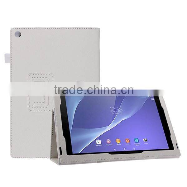 Folio Magnetic Flip Stand Leather Case For Sony Xperia Z2 Tablet 10.1"