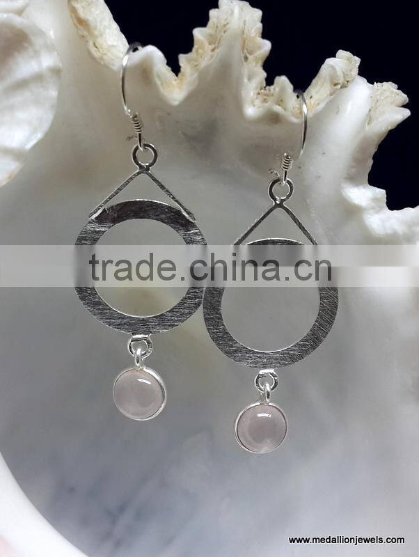 Amethyst Round Bezel Cabochon Stud Earrings, 925 Solid Sterling Silver Earrings, Designer Stud Earrings