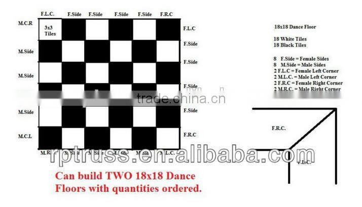 2014 World Top Selling best quality and Portable dance floor