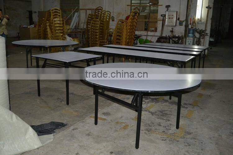 half round folding dinning table for restaurant
