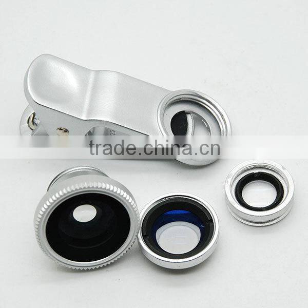 Best Universal 3 in 1 Clip Lens Wide Angle+ Macro+ Fish Eye Lens