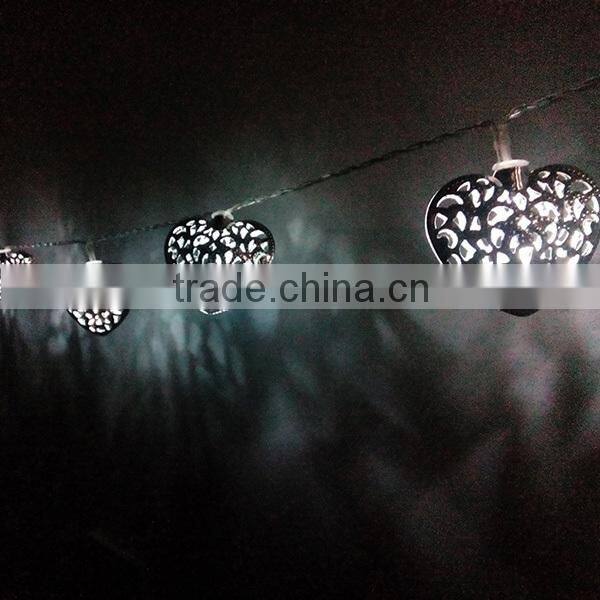 led solar light string led christmas lights string light heart