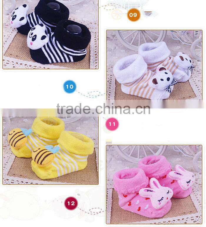2015 hot sale baby cartoon tube sock cost-effective baby sock shoes