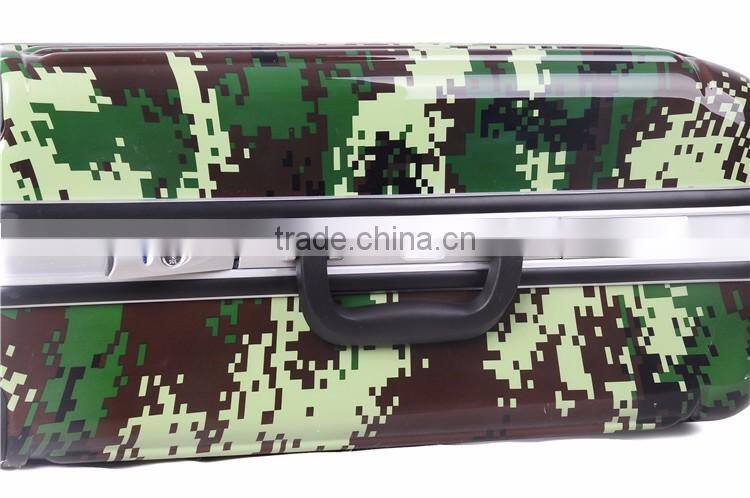Aluminium trolley pattern military travel bag Case for suitcase Fashion Travel Hardside Luggage
