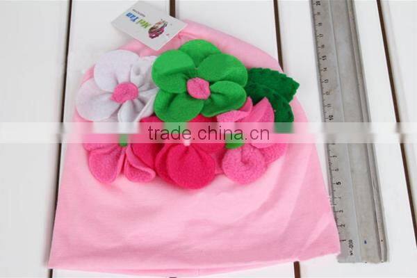 Popular Winter Cute Baby Beanie Hats With Flowers