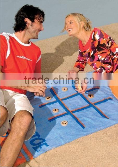 100% cotton reactive velvet printed high grade Compass printed game towel