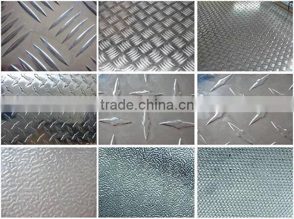 Five Bars pattern Embossed Aluminum Sheets for Anti-slip Plate