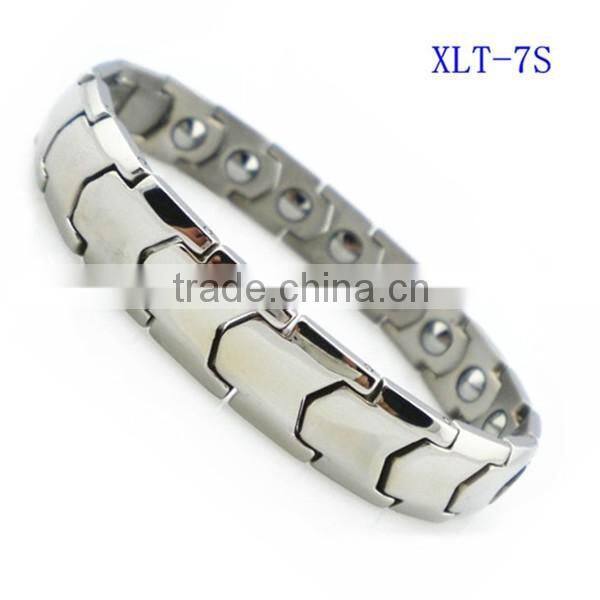 Newest Sport energy bracelet pure titanium 4 in 1 health many stone bracelet