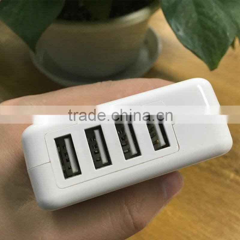 Multiply ports Travel Portable usb wall charger for mobile phone 1 2 3 4 ports