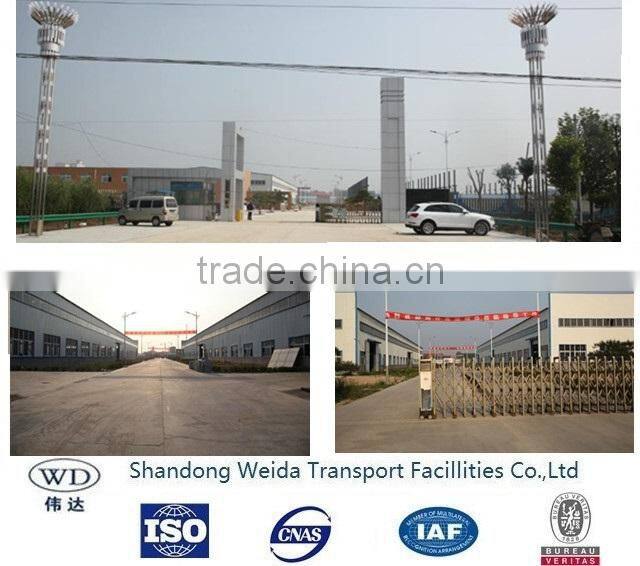 Metal Square Post Highway Guardrail Used