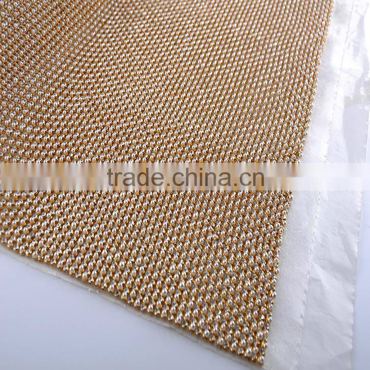 Hotfix aluminum diamond mesh for Christmas garments