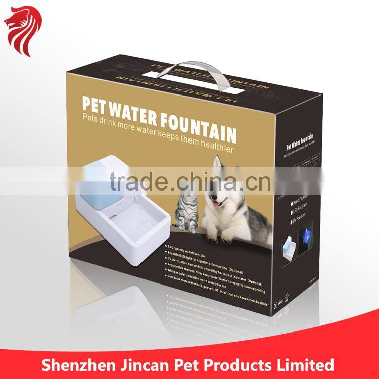 Electronic UV Automatic Pet Water Fountain with LED light