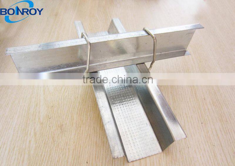 Galvanized metal stud and track for drywall steel 35*22*12*300*0.45mm