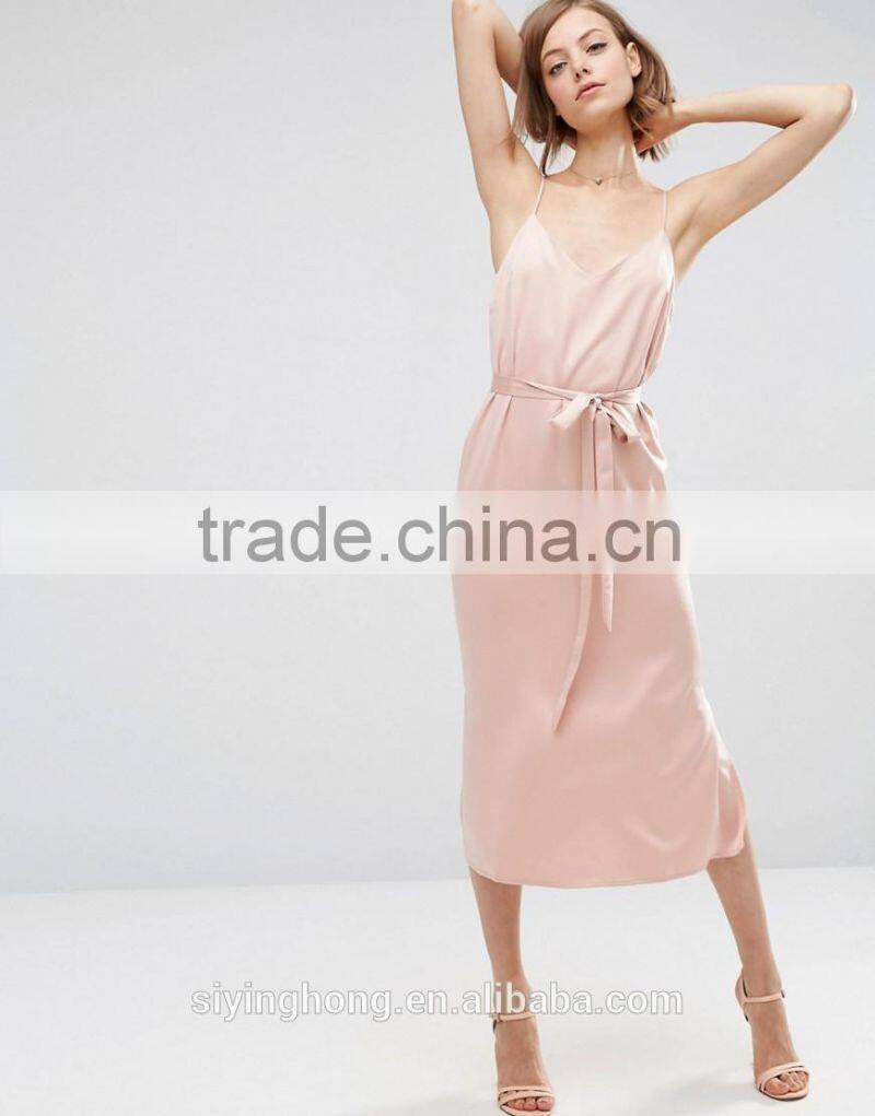 2016 fashion sexy women Midi Dress