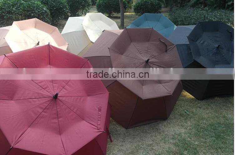 Promotioanl golf umbrella air umbrella Double Canopy Windproof Golf Umbrella