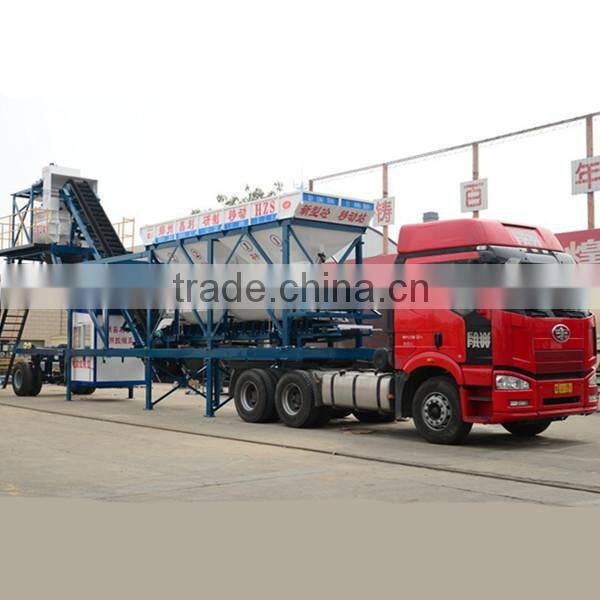 CE,BV HZS25 -HZS240 mobile/stationary concrete batching plant cememt mixing machine with capacity from 25 m3/h to 420m3/h
