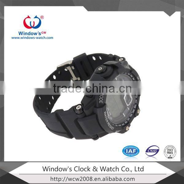 2015 watches man hot sell led watch sport stainless steel back