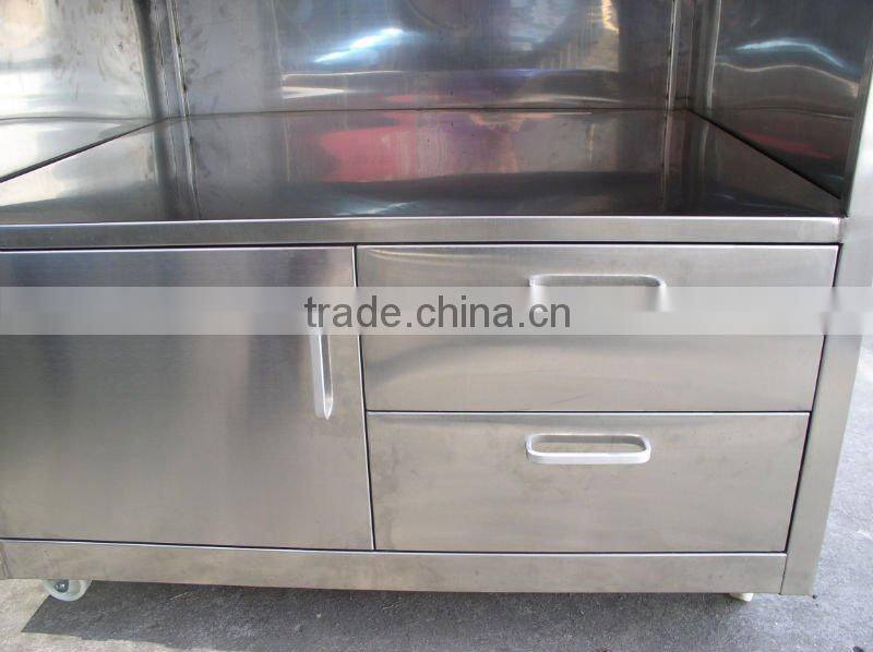 Luxury Commercial Movable Ceramic Egg Grill with Stainless Steel Trolley(AU-215S2)