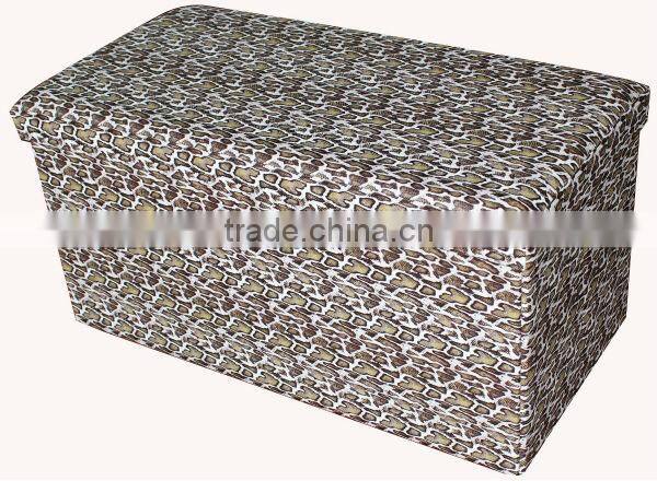 Luxury!Honey PVC Leather folding storage bench