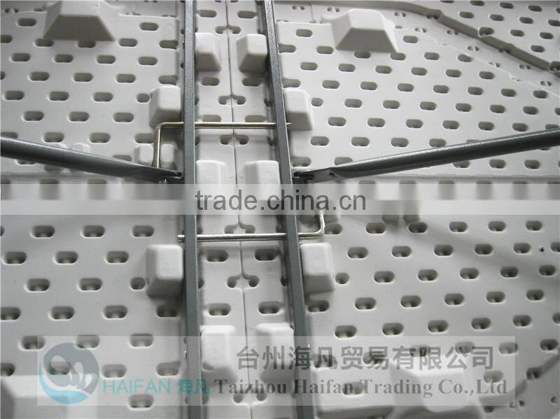 durable 180cm outdoor plastic folding dining table and chair with bolt /high quality plastic dining table